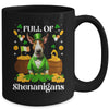 Full Of Shenanigans Bull Terrier St Patrick's Day Dog Mug | teecentury