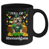 Full Of Shenanigans Bulldog St Patrick's Day Dog Mug | teecentury
