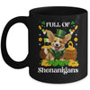 Full Of Shenanigans Corgi St Patrick's Day Dog Mug | teecentury