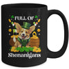 Full Of Shenanigans Corgi St Patrick's Day Dog Mug | teecentury