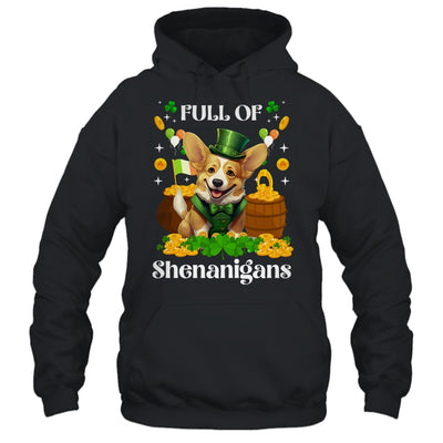 Full Of Shenanigans Corgi St Patrick's Day Dog Shirt & Tank Top | teecentury