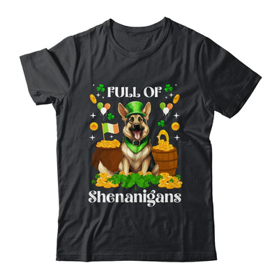 Full Of Shenanigans German Shepherd St Patrick's Day Dog Shirt & Tank Top | teecentury