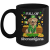 Full Of Shenanigans Golden Retriever St Patrick's Day Dog Mug | teecentury