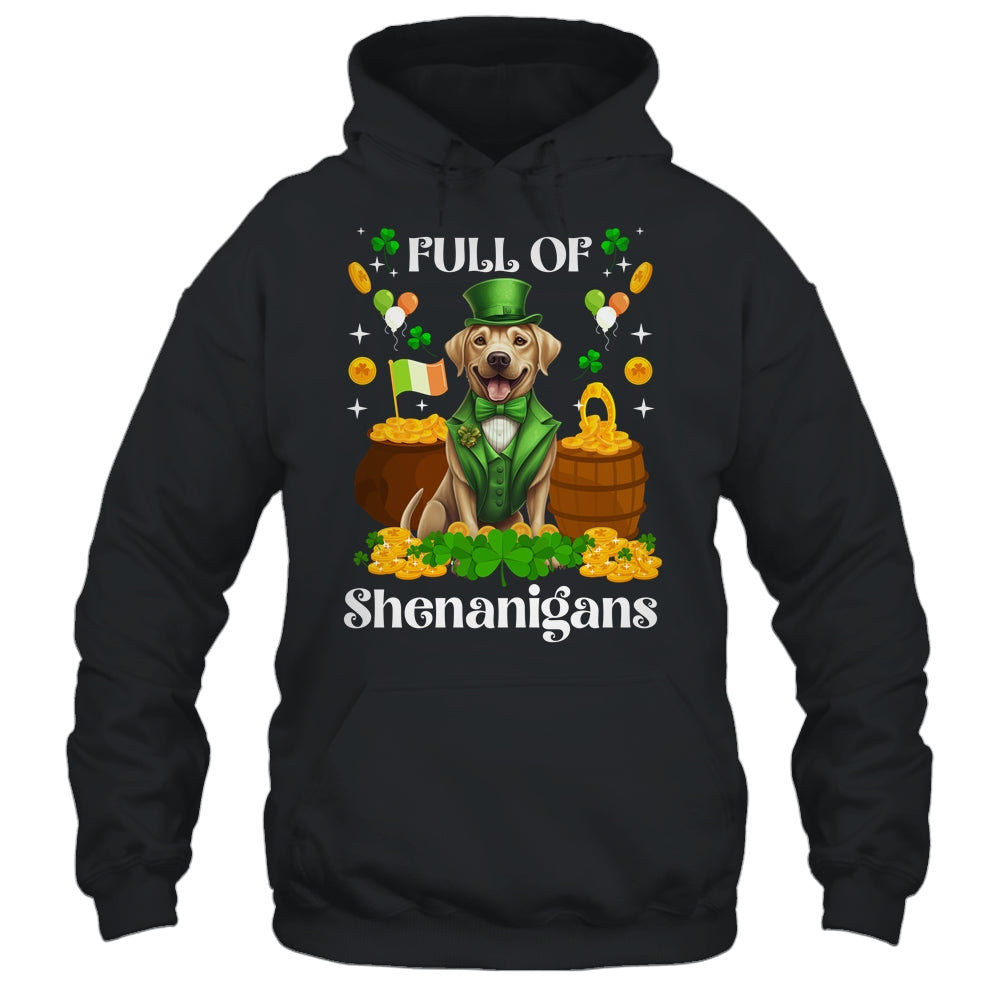 Full Of Shenanigans Labrador St Patrick's Day Dog Shirt & Tank Top | teecentury
