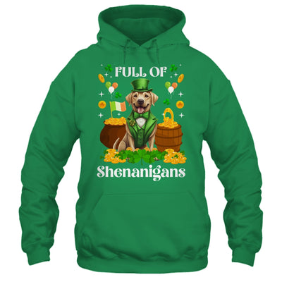 Full Of Shenanigans Labrador St Patrick's Day Dog Shirt & Tank Top | teecentury