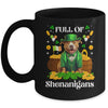 Full Of Shenanigans Pitbull St Patrick's Day Dog Mug | teecentury