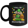 Full Of Shenanigans Poodle St Patrick's Day Dog Mug | teecentury