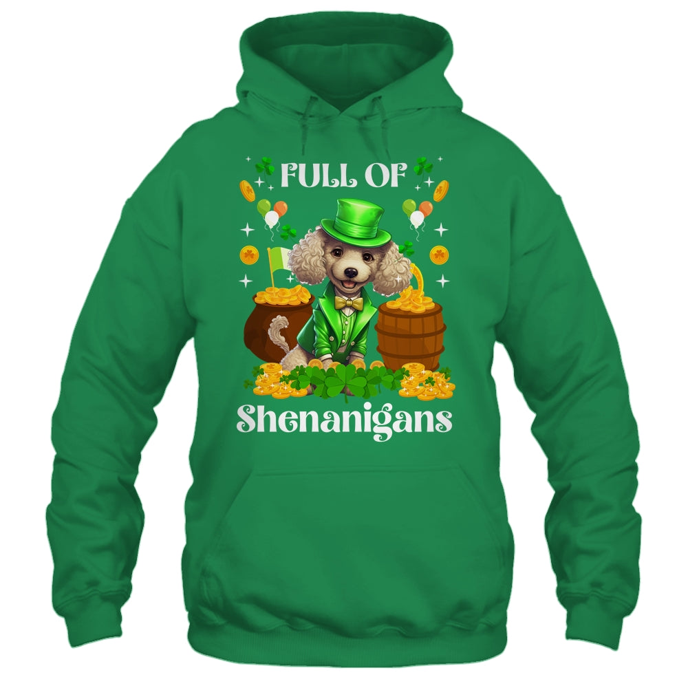 Full Of Shenanigans Poodle St Patrick's Day Dog Shirt & Tank Top | teecentury