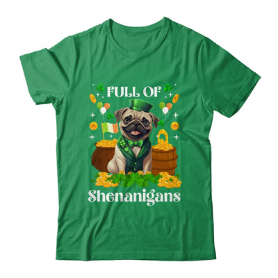 Full Of Shenanigans Pug St Patrick's Day Dog Shirt & Tank Top | teecentury