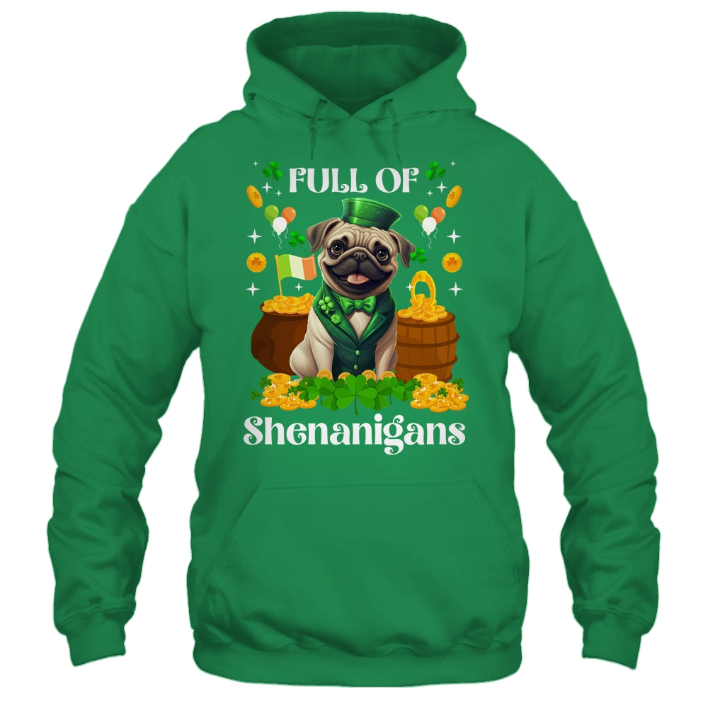 Full Of Shenanigans Pug St Patrick's Day Dog Shirt & Tank Top | teecentury
