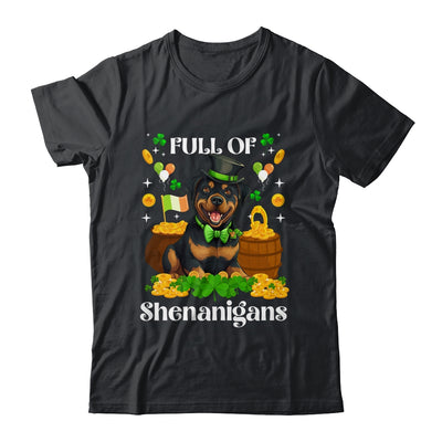 Full Of Shenanigans Rottweiler St Patrick's Day Dog Shirt & Tank Top | teecentury
