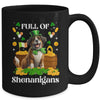Full Of Shenanigans Saint Bernard St Patrick's Day Dog Mug | teecentury