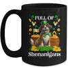 Full Of Shenanigans Saint Bernard St Patrick's Day Dog Mug | teecentury