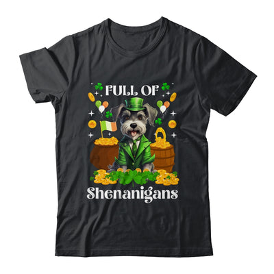 Full Of Shenanigans Schnauzer St Patrick's Day Dog Shirt & Tank Top | teecentury