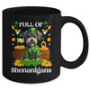 Full Of Shenanigans Schnauzer St Patrick's Day Dog Mug | teecentury