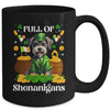 Full Of Shenanigans Schnauzer St Patrick's Day Dog Mug | teecentury