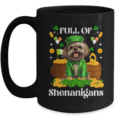 Full Of Shenanigans Shih Tzu St Patrick's Day Dog Mug | teecentury
