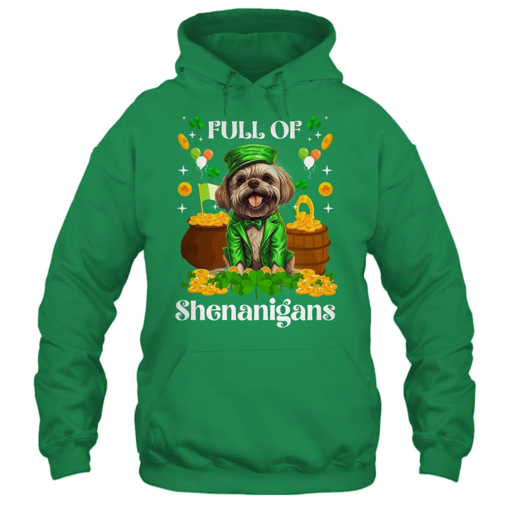 Full Of Shenanigans Shih Tzu St Patrick's Day Dog Shirt & Tank Top | teecentury