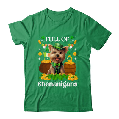 Full Of Shenanigans Yorkie St Patrick's Day Dog Shirt & Tank Top | teecentury
