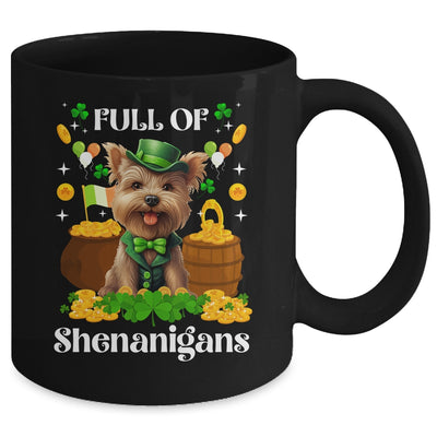 Full Of Shenanigans Yorkie St Patrick's Day Dog Mug | teecentury