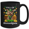 Full Of Shenanigans Yorkie St Patrick's Day Dog Mug | teecentury