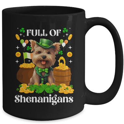 Full Of Shenanigans Yorkie St Patrick's Day Dog Mug | teecentury