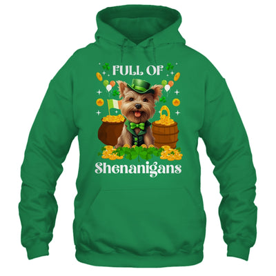 Full Of Shenanigans Yorkie St Patrick's Day Dog Shirt & Tank Top | teecentury