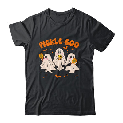 Fun Pickle-boo Ghost Playing Pickleball Halloween Paddleball Shirt & Hoodie | teecentury