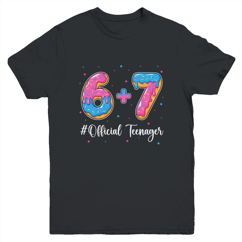 Funny 13th Birthday Official Teenager 6+7 Year Old Boys Kids Youth Shirt | teecentury
