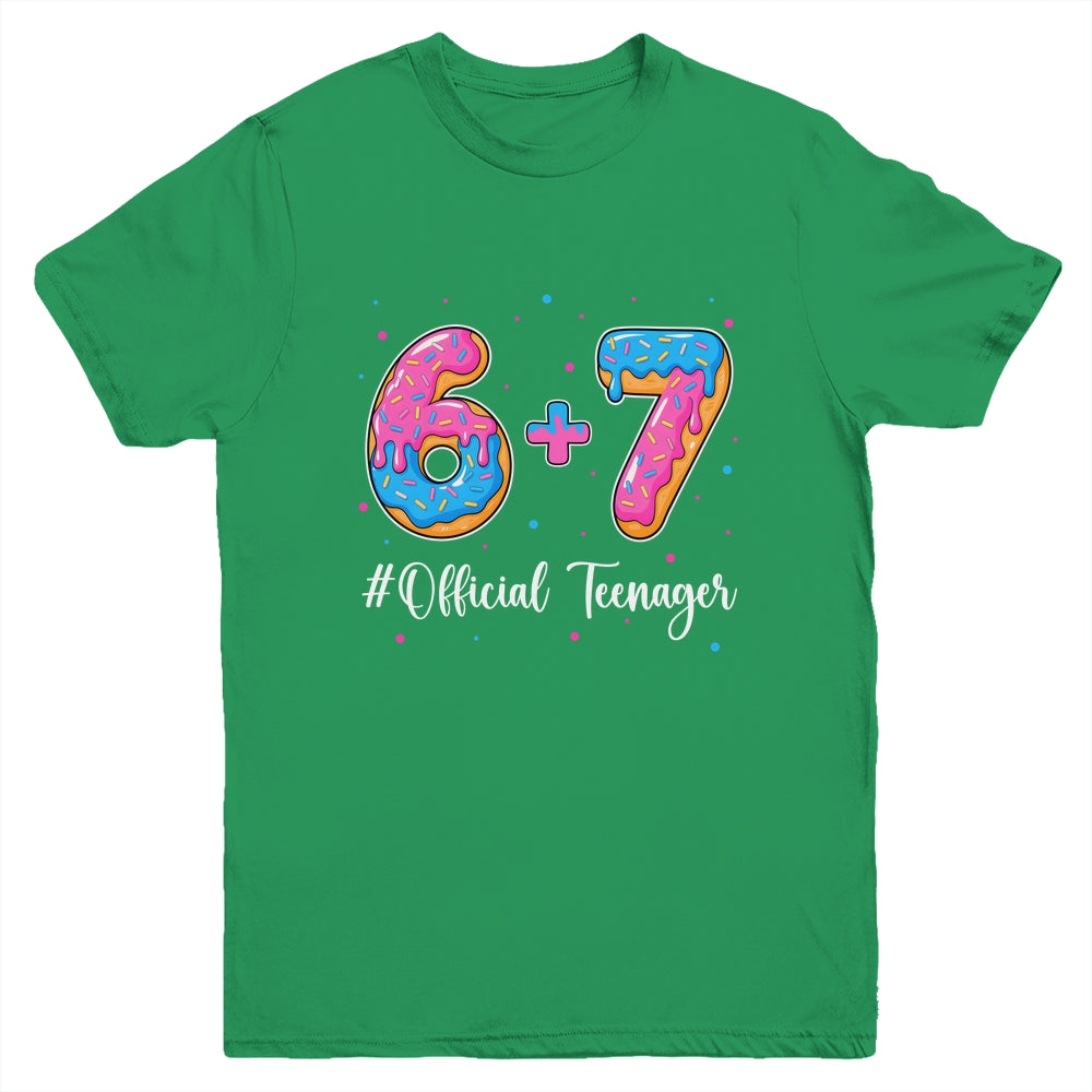 Funny 13th Birthday Official Teenager 6+7 Year Old Boys Kids Youth Shirt | teecentury