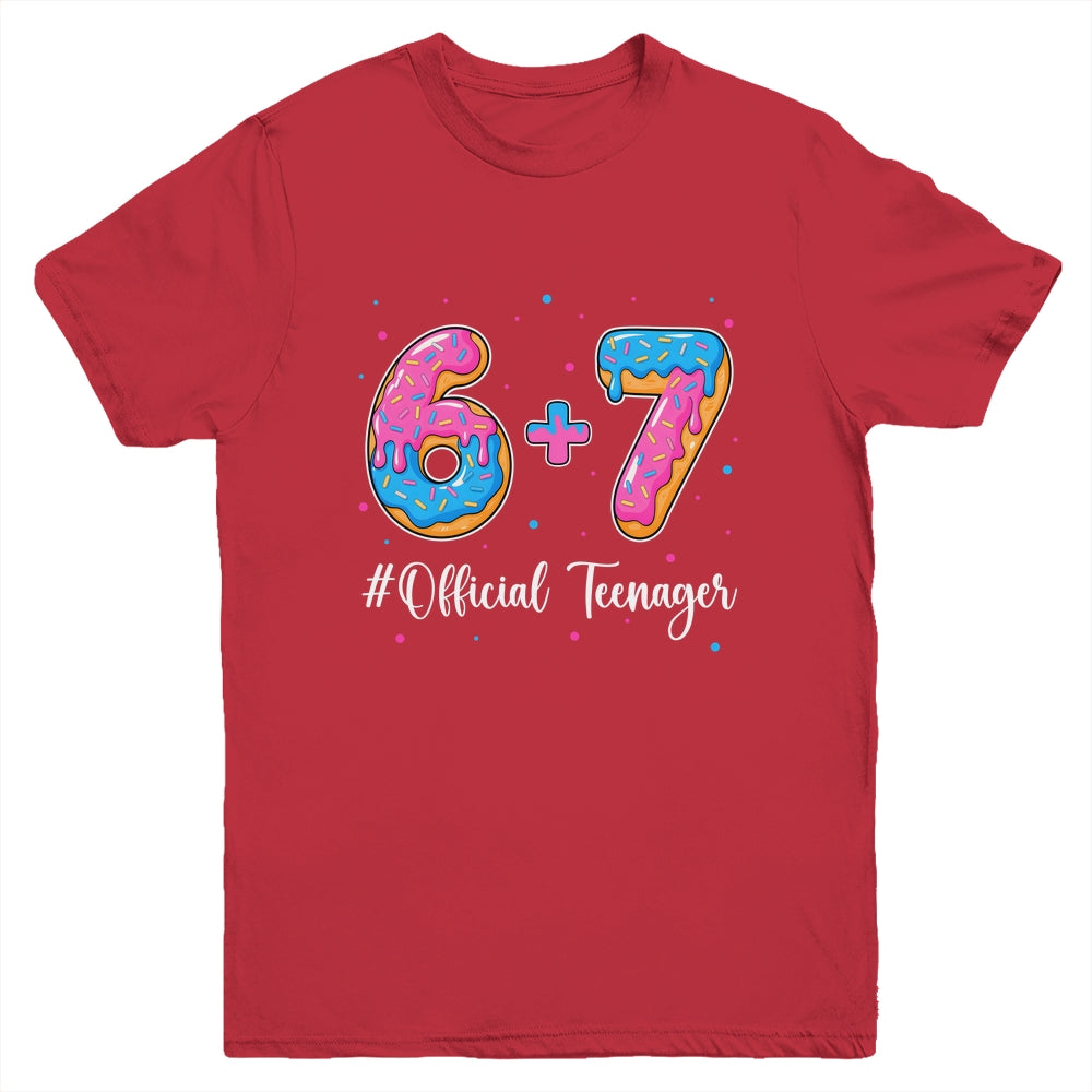 Funny 13th Birthday Official Teenager 6+7 Year Old Boys Kids Youth Shirt | teecentury