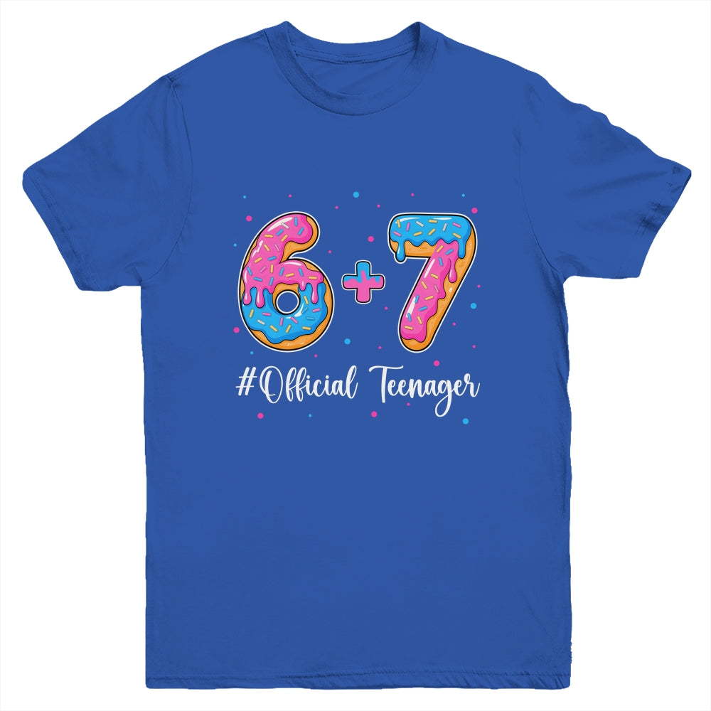 Funny 13th Birthday Official Teenager 6+7 Year Old Boys Kids Youth Shirt | teecentury