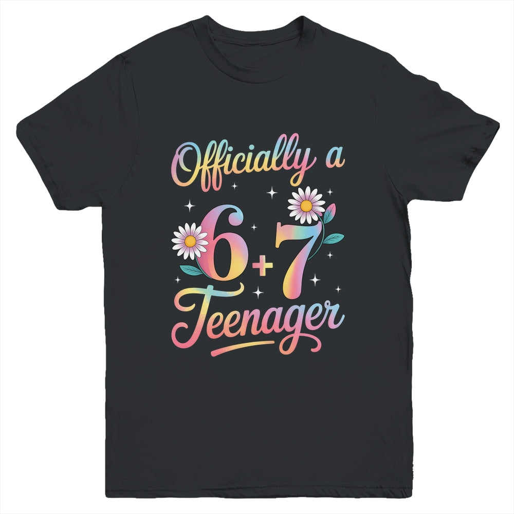 Funny 13th Birthday Official Teenager 6+7 Year Old Girls Kids Youth Shirt | teecentury