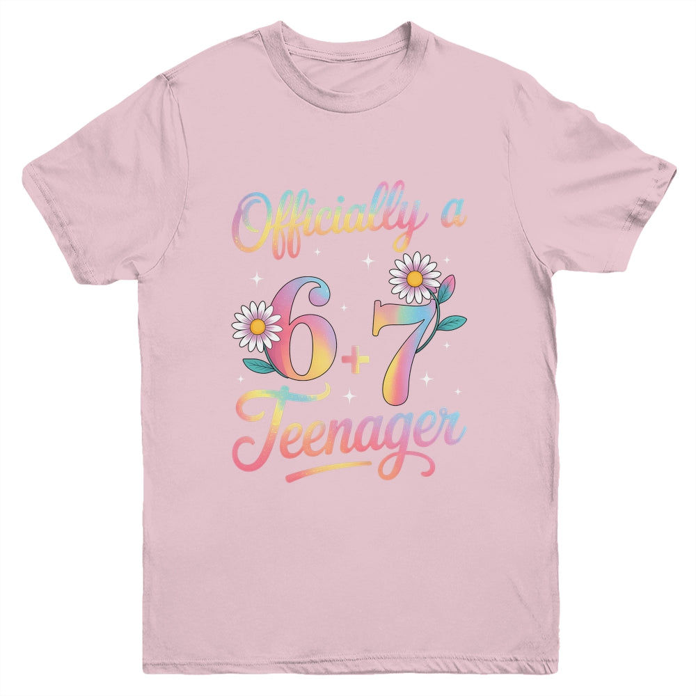 Funny 13th Birthday Official Teenager 6+7 Year Old Girls Kids Youth Shirt | teecentury