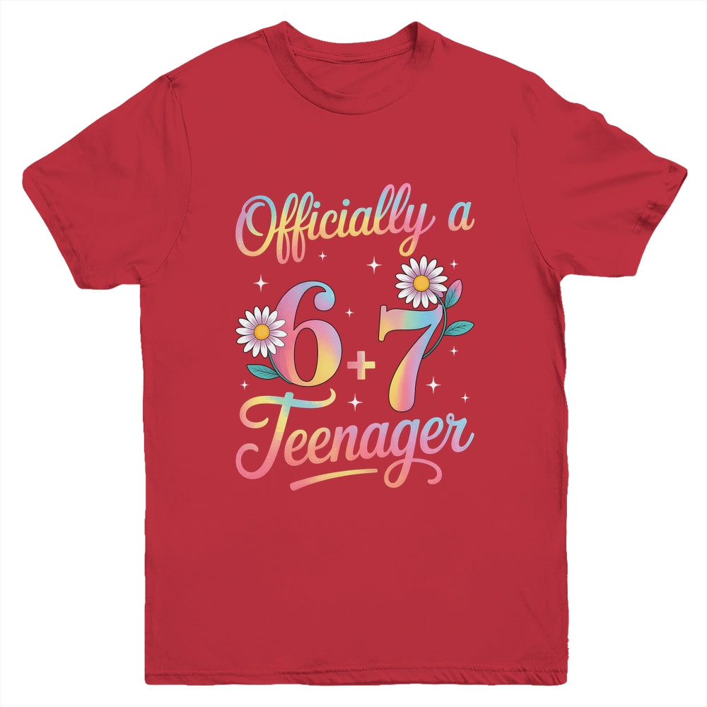 Funny 13th Birthday Official Teenager 6+7 Year Old Girls Kids Youth Shirt | teecentury