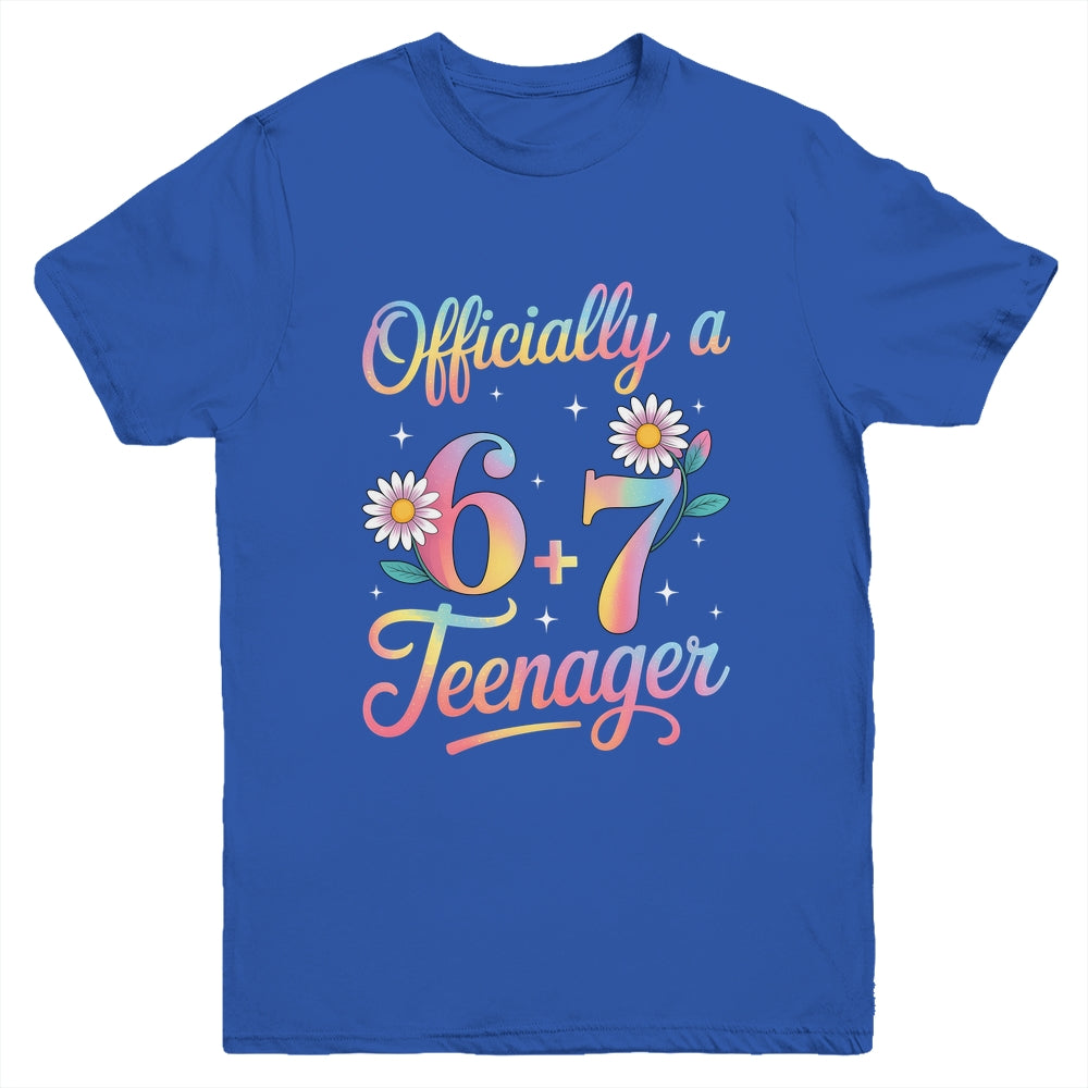 Funny 13th Birthday Official Teenager 6+7 Year Old Girls Kids Youth Shirt | teecentury