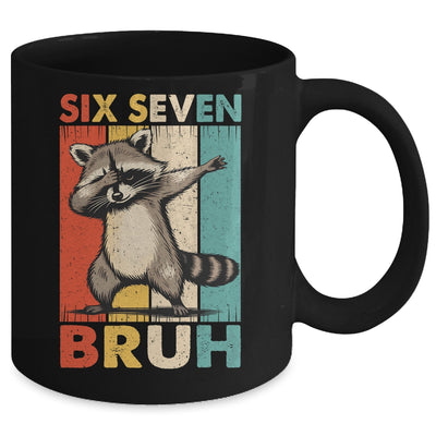 Funny 67 Meme Boys Kids 6 7 Dabbing Six Seven Bruh Raccoon Mug | teecentury