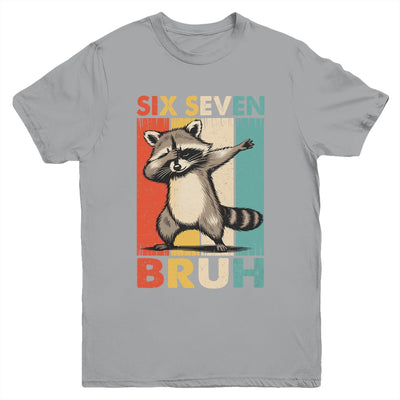 Funny 67 Meme Boys Kids 6 7 Dabbing Six Seven Bruh Raccoon Youth Shirt | teecentury
