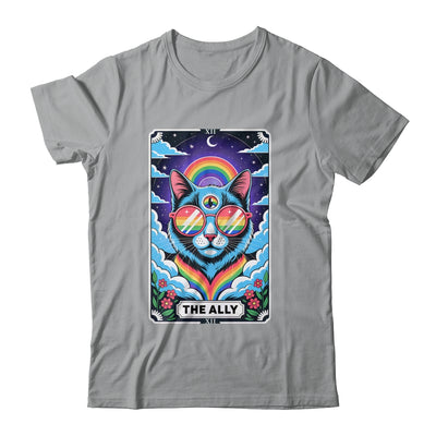 Funny Ally Cat Tarot Card Pride Sunglasses Gay Pride LGBTQ Shirt & Tank Top | teecentury
