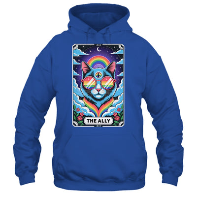 Funny Ally Cat Tarot Card Pride Sunglasses Gay Pride LGBTQ Shirt & Tank Top | teecentury