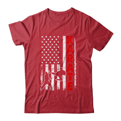 Funny American Flag Karate Art For Men Women Karate Lover Shirt & Hoodie | teecentury