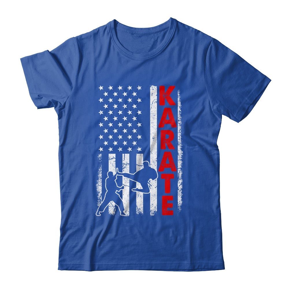 Funny American Flag Karate Art For Men Women Karate Lover Shirt & Hoodie | teecentury
