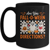 Funny Are You Fall O Ween Directions Teacher Halloween Ghost Mug | teecentury