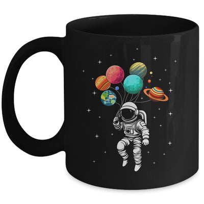 Funny Astronaut With Planets In Hand For Men Women Spaceman Mug | teecentury