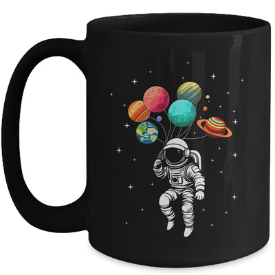 Funny Astronaut With Planets In Hand For Men Women Spaceman Mug | teecentury