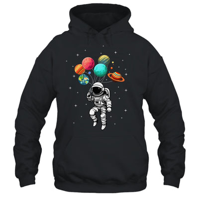Funny Astronaut With Planets In Hand For Men Women Spaceman Shirt & Tank Top | teecentury