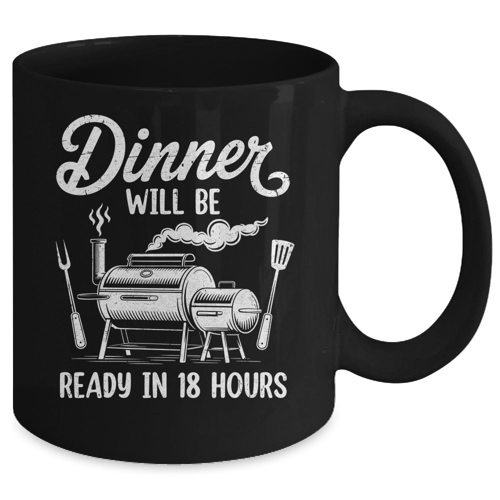 Funny BBQ Men Smoking Meat Smoker Grilling Barbecue Dad Mug | teecentury