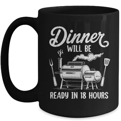 Funny BBQ Men Smoking Meat Smoker Grilling Barbecue Dad Mug | teecentury