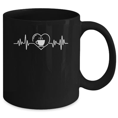 Funny Barista Heartbeat Design For Men Women Coffee Lovers Mug | teecentury