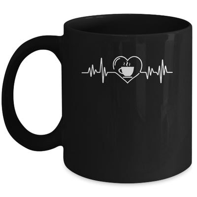Funny Barista Heartbeat Design For Men Women Coffee Lovers Mug | teecentury